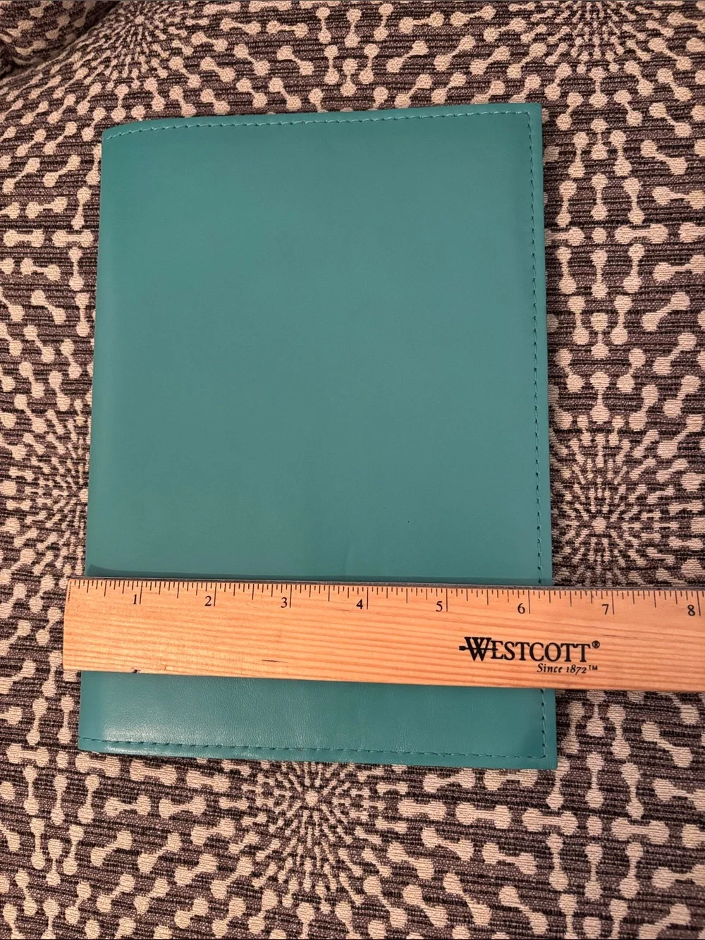 Casupo Refillable A5 Leather Journal NoteCover Teal Blue Suede interior